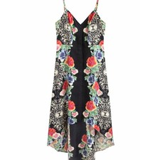 Guess Los Angelas Floral Chic High-Low Y2K Dress XS