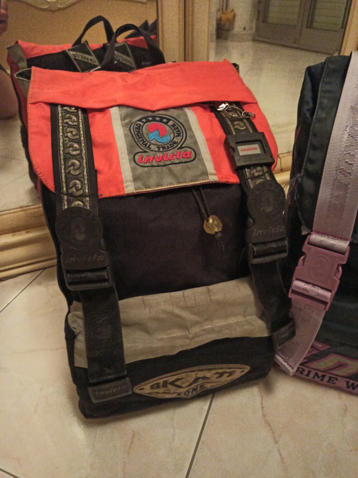 Invicta Two backpack multicolor USED vintage impo… - image 22