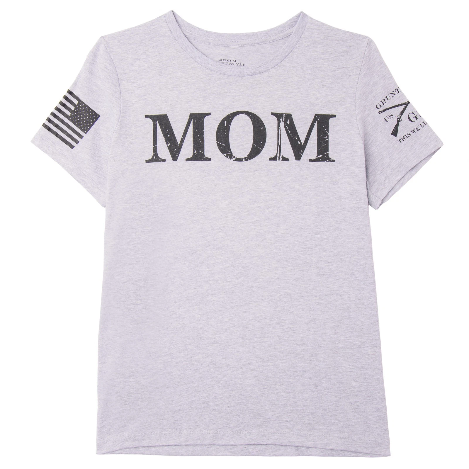 Grunt Style Women's Mom Defined Relaxed Fit T-Shirt - Athletic Heather