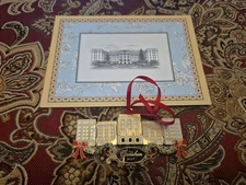 Exclusive 2007 Annual Greenbrier Resort Hotel Christmas Ornament With Postcard