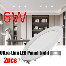 2Pack 4Inch LED Ceiling Lights Ultra-Thin Recessed Retrofits Kit 6000K Daylight