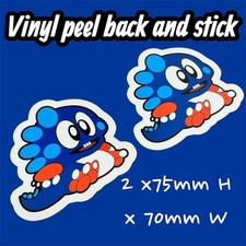 Bubble Bobble 2 Classic 1980's Logo Vinyl Sticker Decal Arcade Gaming Game Play