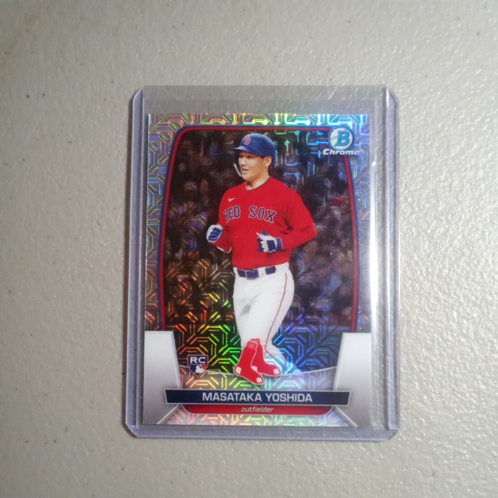 2023 Bowman, Masataka Yoshida, Card #58, Chrome Mojo Refractor (RC)