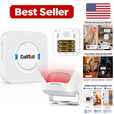 1 Portable Bed Alarm - 2 Pack White Battery Powered