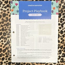 Creative Memories Project Playbook Page Kit Birthday Theme 665091