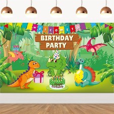 Cartoon Dinosaur Theme backdrop kids Birthday Party Photo Background Decorations