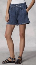NWT $108 Rag & Bone Miramar Trompe L'Oeil Cotton Walking Shorts in Penny sz S