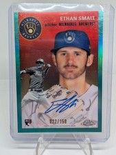 2023 Topps Chrome Platinum Anniversary - Autographs Ethan Small #CPA-ES Aqua...