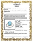 GENUINE  3.59 Cts BLUE TOPAZ & DIAMONDS RING 10K SOLID GOLD - Free Appraisal — photo 6