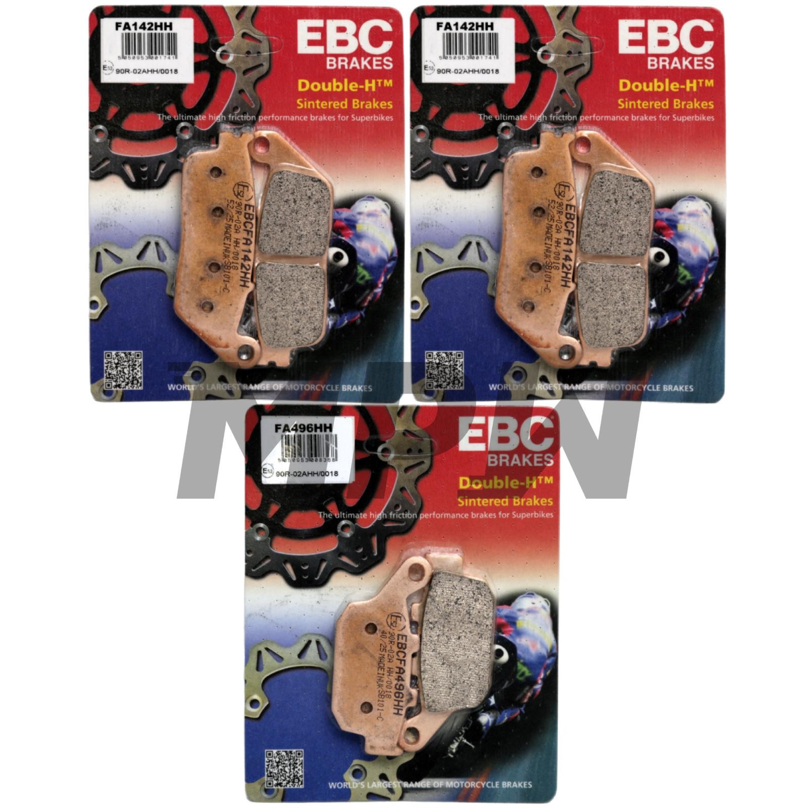 Honda CB 650 FA 2014-2018 EBC HH Sintered Brake Pads Front&Rear
