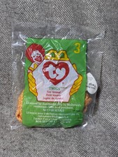 McDonald's Ty Teenie Beanie Babies #3 TWIGS the Giraffe Plush Toy (1998)