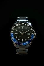Herren Armbanduhr German Design Edelstahl GMT...