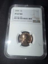 1959 Proof Lincoln Head One Cent 1c Penny Ngc Pf67 Rd Pr67rd 1959 Proof Lincoln Head One Cent 1c Penny Ngc Pf67 Rd Pr67rd