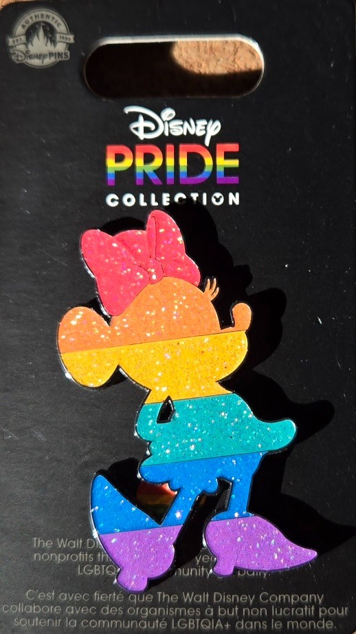 Disney Pride Collection Rainbow Minnie Mouse Silhouette Pin NEW