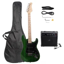 Solid Body Full-Size Electric Guitar Kit  +20W AMP Carrying Bag