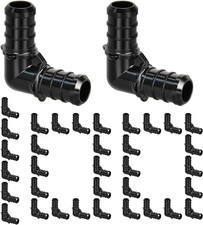 1/2" Poly PPSU Barb Crimp PEX Elbow Fittings, 100pcs