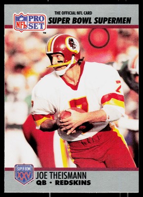 Joe Theismann, 1990-91 Pro Set Super Bowl XXV Silver, #133