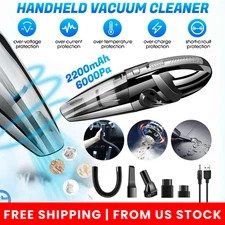 12000PA Cordless Handheld Vacuum Cleaner Portable Wet&Dry Car Auto Home Wireless