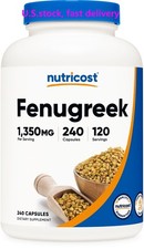Nutricost Fenugreek Seed 675mg, 240 Capsules - Gluten Free  Non-GMO