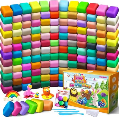 ESSENSON Air Dry Clay 150 Colors, Modeling Clay for Kids, DIY Molding Magic Clay