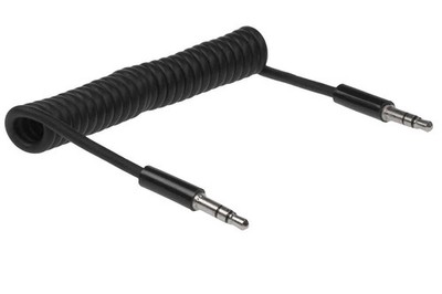 SF Cable 1m 3.5mm Male to Male Audio Coil Cable