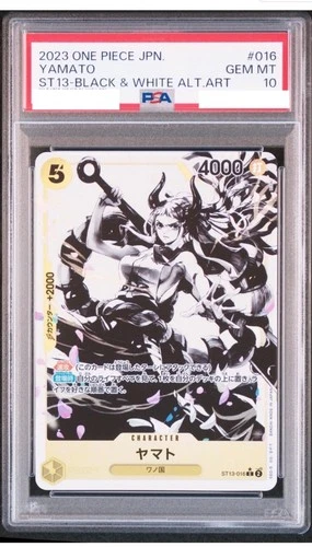 PSA 10 One Piece Card Yamato ST13-016 Black & White Alternate Art 2023 Japanese