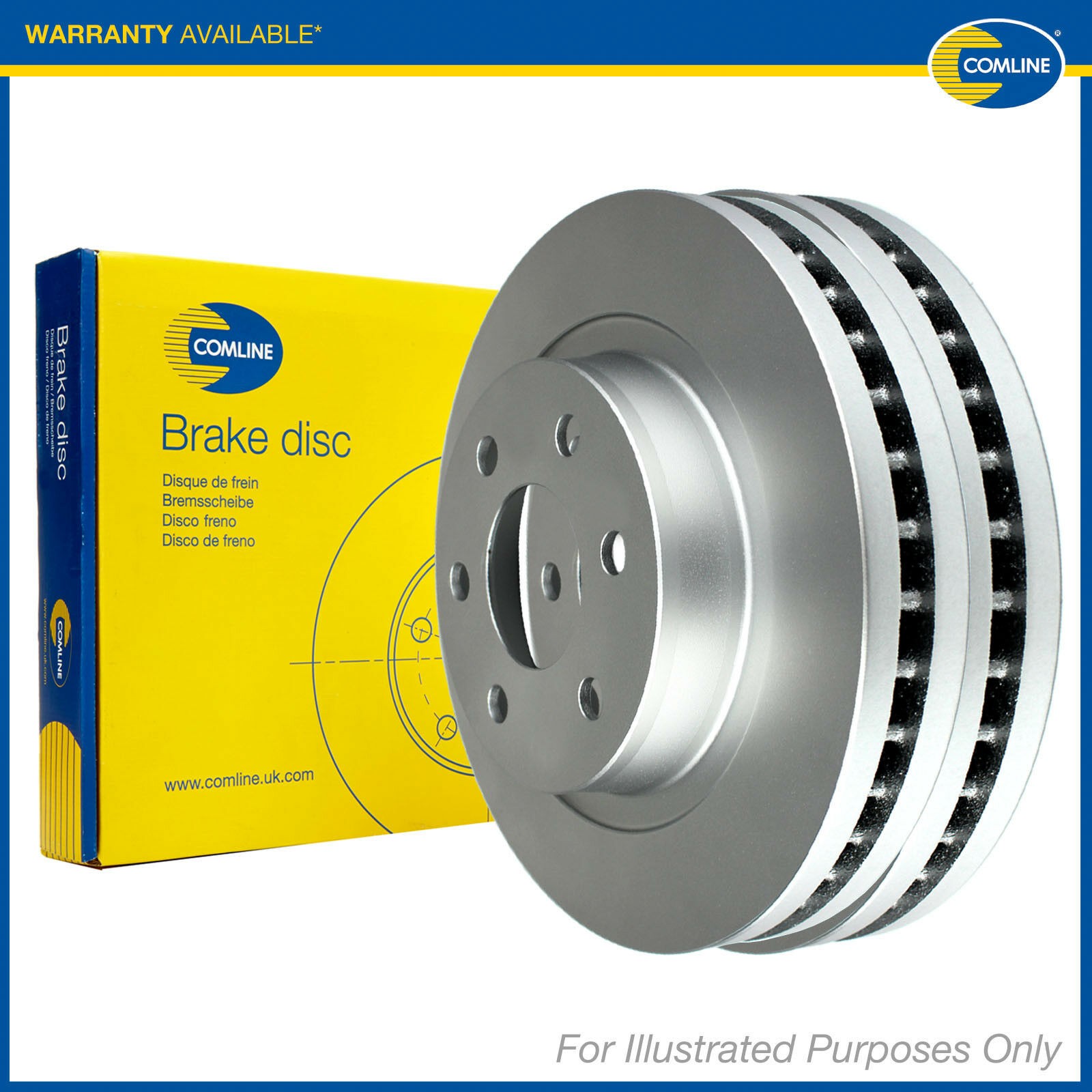 Rear Comline Brake Discs - ADC0287V