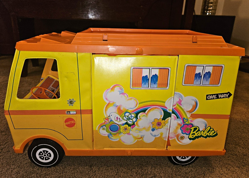BARBIE Vintage 1971 Mattel Barbie Country Camper Fold-Out Vehicle MPN 4994