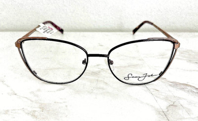 NWT Sean John SJLO6013 Satin Berry Rose Gold Eyeglass Frames Only 56-18-140