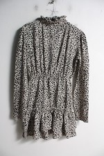 Prettylittlething Womens Dalmation Print Mini Dress - Black - Size 6 (D66)