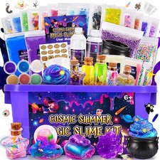 Slime Kit, Magic Galaxy Slime Making Kit with Magic Sticker,Making Butter Sli...