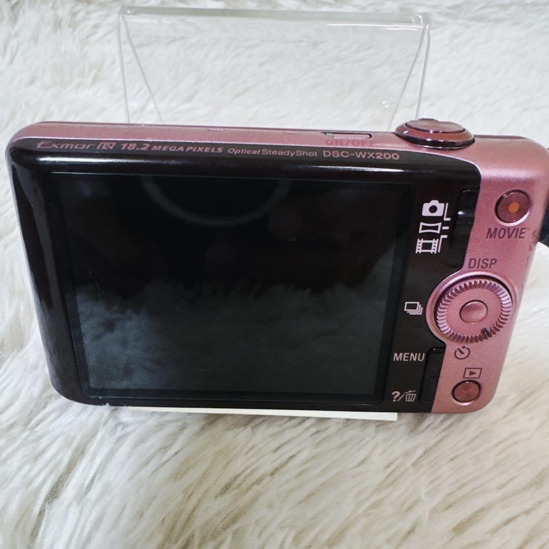 SONY Cyber Shot DSC-WX200 Pink Digital Camera 10x Zoom 18.2MP
