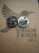 Golf Ball Marker Quarter Laser Engraved Augusta 12th Hole/Masters