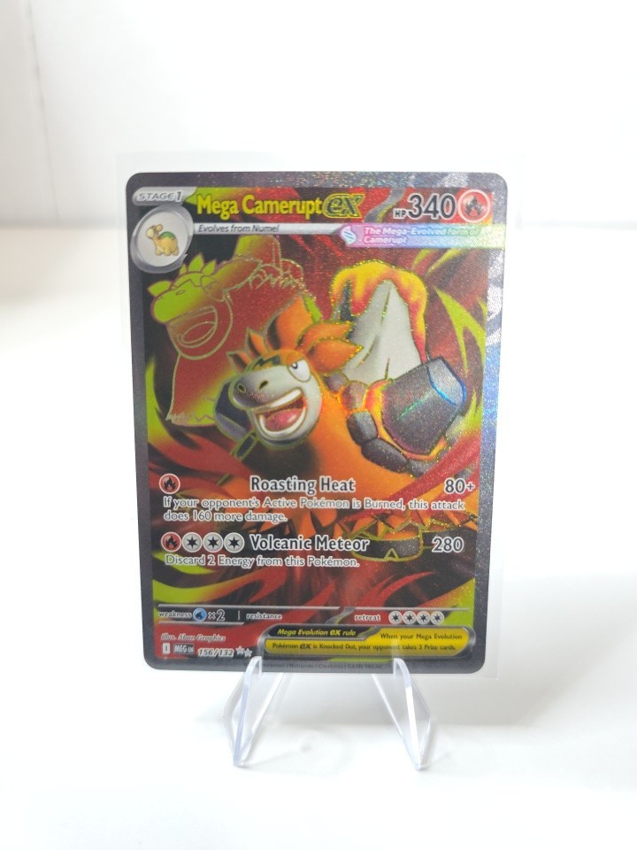 Pokemon TCG Mega Camerupt Ex Full Art 156/132 Mega Evolution NM