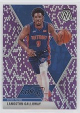 2019-20 Panini Mosaic Purple Snakeskin Prizm 11/24 Langston Galloway #47 5w7