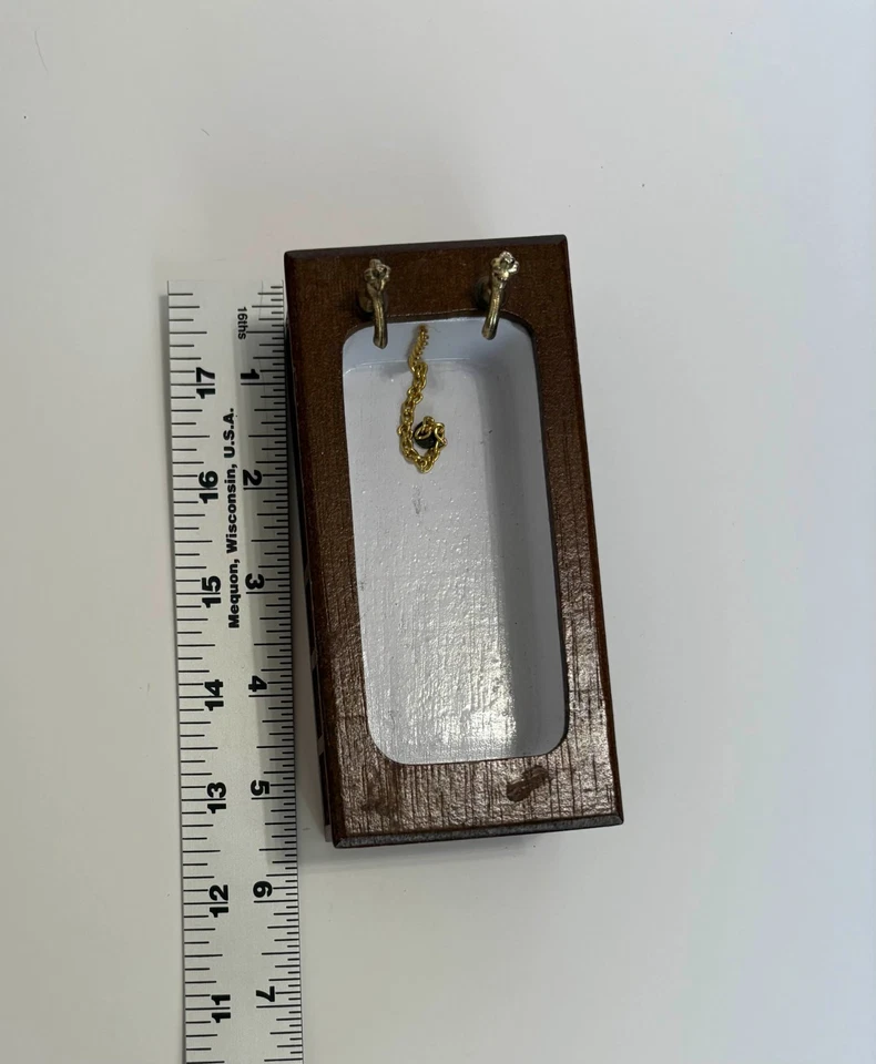 vintage miniature bathtub, victorian style, 1:12 scale, wooden, 1980s - Image 2 of 2