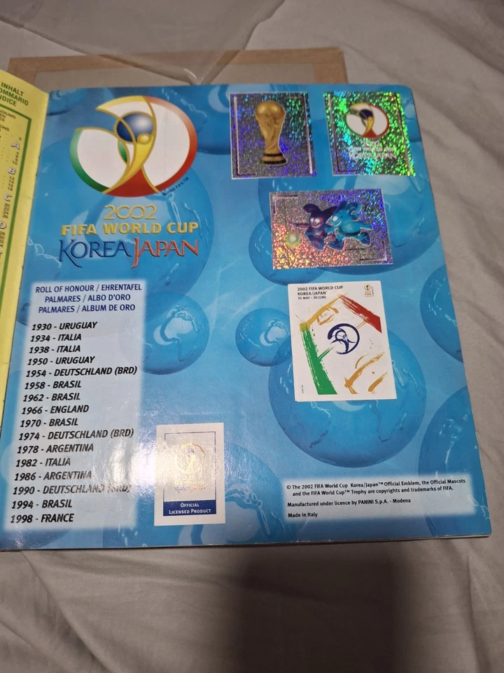 Álbum de pegatinas Panini Copa Mundial de la FIFA 2002 Corea Japón - Completo y excelente Foto 4 de 4