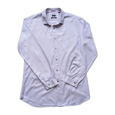 Paul Smith Men's Lilac Long Sleeve Shirt - Size 16/41 - Designer Luxury