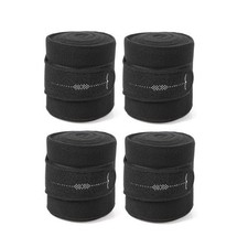 ANIMO Fleece Bandages WAM Swarovski Set of 4 LIMITED EDITION - Black