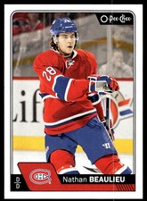 2016-17 O-Pee-Chee #396 Nathan Beaulieu Montreal Canadiens Hockey Card