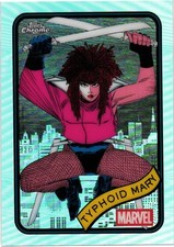 2025 MARVEL TOPPS CHROME BASE REFRACTOR PARALLEL #123 TYPHOID MARY