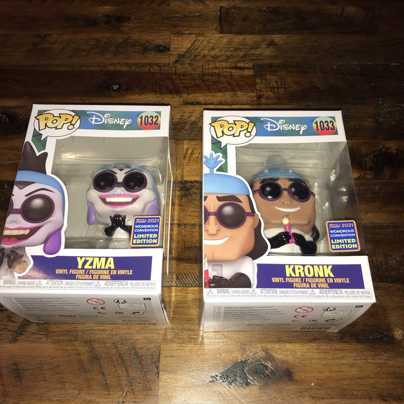 Funko Pop Set Of 2 Emperors New Groove 2023 Wondrous Con Yzma And Krona