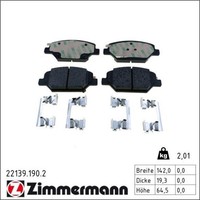 Zimmermann 22139.190.2 Bremsbelagsatz FüR Opel Insignia Z18