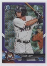 2018 Bowman Chrome Prospects Mega Box Purple Mojo Refractor /250 Aaron Knapp om9