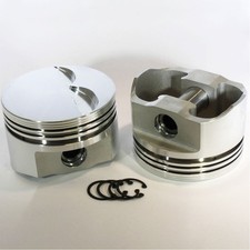 Dss Piston Set 8750-4060 E-series 4.060 In. Flat Top 5.956 In. Rod For 351w Sbf