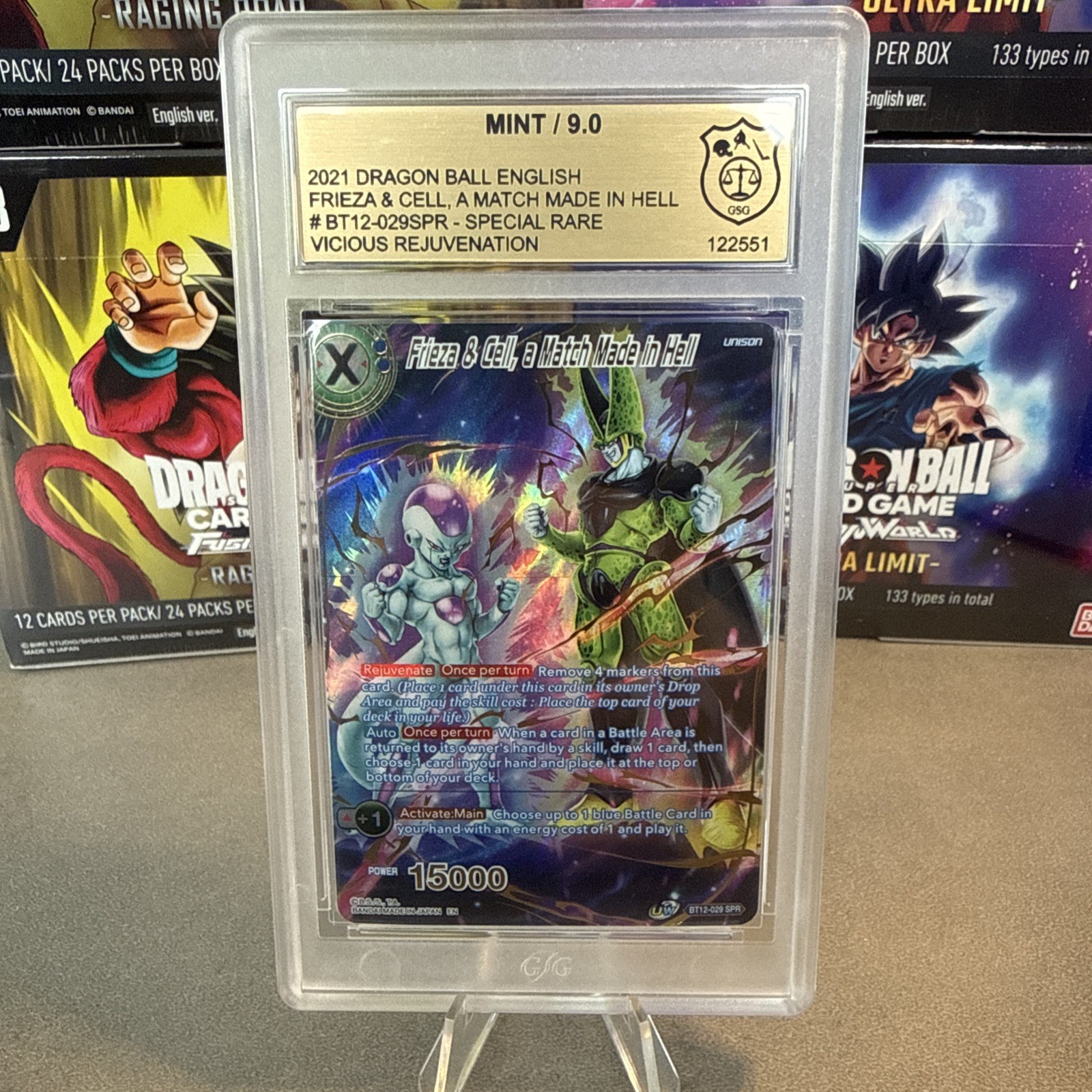 Dragon Ball Super DBS Freezer & Cell, un partido hecho en el infierno BT12-029 SPR GSG 9.0