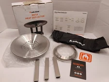 Solo Stove Mesa Heat Deflector for Table Top Fire Pit Stainless w/ Carry Bag