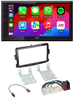 JVC Bluetooth USB MP3 2DIN DAB Autoradio für Dacia Sandero Renault Traffic Opel - Bild 1 von 4