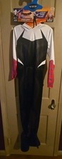 Across The Spider Verse Spider Gwen Jumpsuit Child Size 7-8 Girls Costume New