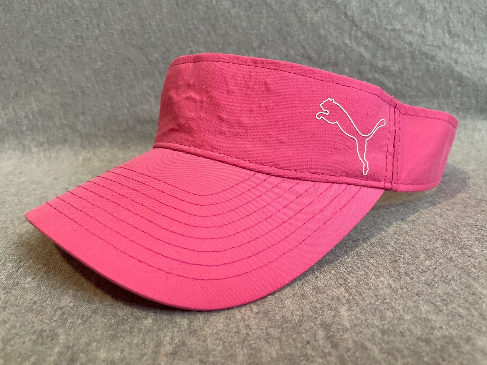 Puma Pink Adjustable Strapback Running Visor Cap … - image 1